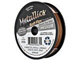 Soft Flex Bead Stringing Wire in Copper Color, Appx .019" Medium Diameter, Appx 30ft