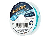 Soft Flex Bead Stringing Wire in Turquoise Color, Appx .019" Medium Diameter, Appx 10ft