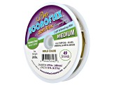 Soft Flex Pro Econoflex Hobby Beading Wire in Gold Color, Appx .019" Medium Diameter, Appx 15ft