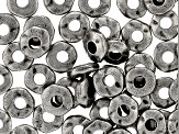 Nugget Large Hole Spacer Bead Appx 7mm in Antiqued Pewter Tone Appx 100 Pieces