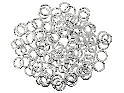 Silver Tone Round Jump Ring 16 Gauge Appx 5mm Appx 100 Pieces