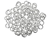 Silver Tone Round Jump Ring 16 Gauge Appx 5mm Appx 100 Pieces