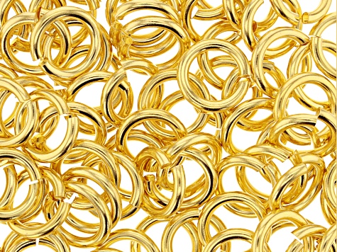 Gold Tone Round Jump Ring 16 Gauge Appx 5mm Appx 100 Pieces
