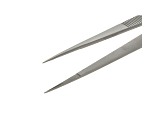 Extra Fine Tip Stainless Steel Gemstone Tweezers With Silver Tone Finish