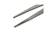 6 1/4 inch Extra Large Tip Titanium Gemstone Tweezers With Silver Tone Finish