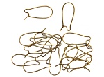 Vintaj Arched Ear Wire Antiqued Bronze Over Brass Appx 26x11mm Appx 16 Pieces