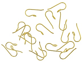 Vintaj Modern Vogue Ear Wire in 10k Gold Over Brass Appx 20mm Appx 18 Pieces