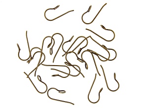 Vintaj Modern Vogue Ear Wire in Antiqued Bronze Over Brass Appx 20mm Appx 20 Pieces