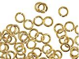Vintaj 19 Gauge Jump Rings in 10k Gold Over Brass Appx 4mm Appx 100 Pieces