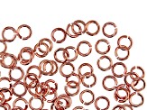 Vintaj 19 Gauge Jump Rings in Rose Gold Tone Over Brass Appx 4mm Appx 100 Pieces