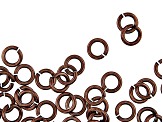 Vintaj 19 Gauge Jump Rings in Antiqued Copper Over Brass Appx 4mm Appx 115 Pieces