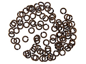 Vintaj 19 Gauge Jump Rings in Antiqued Bronze Over Brass Appx 4mm Appx 115 Pieces