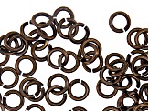Vintaj 19 Gauge Jump Rings in Antiqued Bronze Over Brass Appx 4mm Appx 115 Pieces