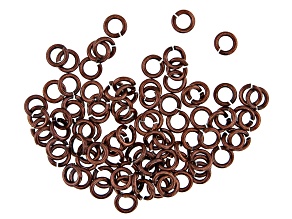 Vintaj 18 Gauge Jump Rings in Antiqued Copper Over Brass Appx 5mm Appx 90 Pieces