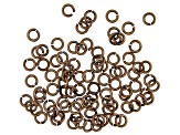 Vintaj 18 Gauge Jump Rings in Antiqued Bronze Over Brass Appx 5mm Appx 90 Pieces