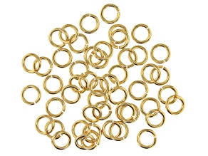Jump Rings, Gold, Alloy, Round, 7mm, 16 Gauge, 55+ pcs per bag - Butterfly  Beads and Jewllery