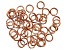 Vintaj 16 Gauge Jump Rings in Rose Gold Tone Over Brass Appx 7mm Appx 50 Pieces
