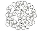 Vintaj 16 Gauge Jump Rings in Sterling Silver Over Brass Appx 7mm Appx 56 Pieces