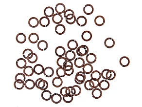 Vintaj 16 Gauge Jump Rings in Antiqued Copper Over Brass Appx 7mm Appx 56 Pieces