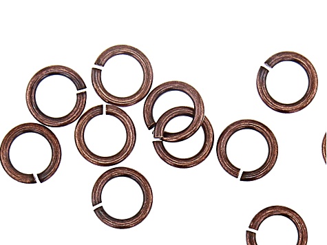 Vintaj 16 Gauge Jump Rings in Antiqued Copper Over Brass Appx 7mm Appx 56 Pieces
