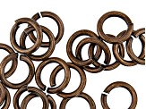 Vintaj 16 Gauge Jump Rings in Antiqued Bronze Over Brass Appx 7mm Appx 56 Pieces