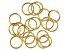 Vintaj 15 Gauge Jump Rings in 10k Gold Over Brass Appx 15mm Appx 18 Pieces