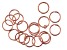 Vintaj 15 Gauge Jump Rings in Rose Gold Tone Over Brass Appx 15mm Appx 18 Pieces