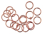 Vintaj 15 Gauge Jump Rings in Rose Gold Tone Over Brass Appx 15mm Appx 18 Pieces