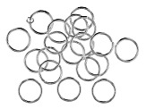 Vintaj 15 Gauge Jump Rings in Sterling Silver Over Brass Appx 15mm Appx 20 Pieces