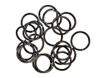 Vintaj 15 Gauge Jump Rings in Black Hematite Tone Over Brass Appx 15mm Appx 20 Pieces