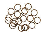 Vintaj 15 Gauge Jump Rings in Antiqued Bronze Over Brass Appx 15mm Appx 20 Pieces