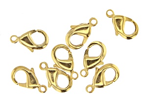 Vintaj Lobster Style Clasp in 10k Gold Over Brass Appx 9mm Appx 8 Pieces