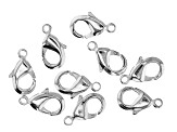 Vintaj Lobster Style Clasp in Sterling Silver Over Brass Appx 9mm Appx 9 Pieces