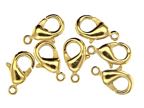 Vintaj Lobster Style Clasp in 10k Gold Over Brass Appx 12mm Appx 7 Pieces