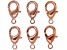 Vintaj Lobster Style Clasp in Rose Gold Tone Over Brass Appx 15mm Appx 6 Pieces