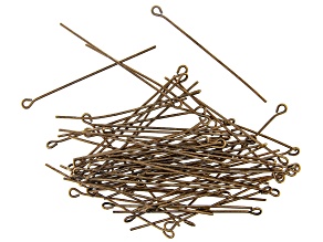 Vintaj Eye Pins in Antiqued Bronze Over Brass Appx 1.5" in length Appx 65 Pieces