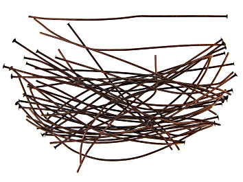 Picture of Vintaj Head Pins in Antiqued Copper Over Brass Appx 3" in length Appx 45 Pieces