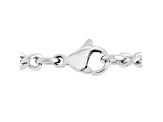 Gunmetal Stainless Steel and Diamond Accent Stacked Cross Pendant With Chain
