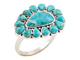 Barse Jewelry Durango Blue Turquoise Multi-Stone Silver Ring