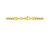 Yellow Ion-Plated Stainless Steel and White Diamond Cross Pendant With Chain 0.10ctw