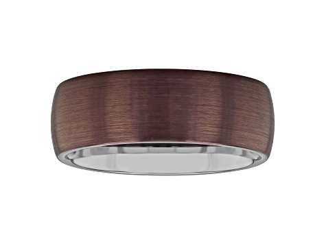Tungsten Comfort™ Tungsten Bronze Domed Brushed Finish Band