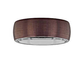 Tungsten Comfort™ Tungsten Bronze Domed Brushed Finish Band