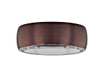 Tungsten Comfort™ Tungsten Bronze Domed Brushed Finish Band
