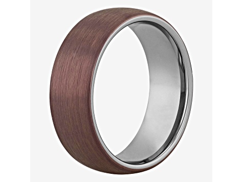 Tungsten Comfort™ Tungsten Bronze Domed Brushed Finish Band