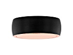 Tungsten Comfort™ Tungsten Black Ion Plated Outside and Rose Ion Plated Inside Band