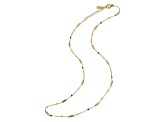 Multicolored Enamel, 14K Gold Plated over Sterling Silver Beaded Necklace for Kids