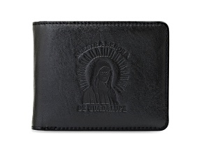 Black Leather Saint Wallet