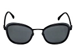 Chanel Black Cat Eye Frame / Smoke Lenses Sunglasses