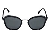 Chanel Black Cat Eye Frame / Smoke Lenses Sunglasses