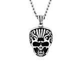 Stainless Steel Skull Pendant With Chain